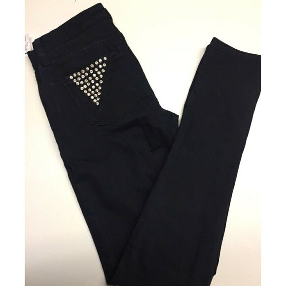 SL8 Denim - SL8 Denim Dark Blue Skinny Sequin Pants